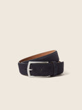 Navy Blue Suede Belt