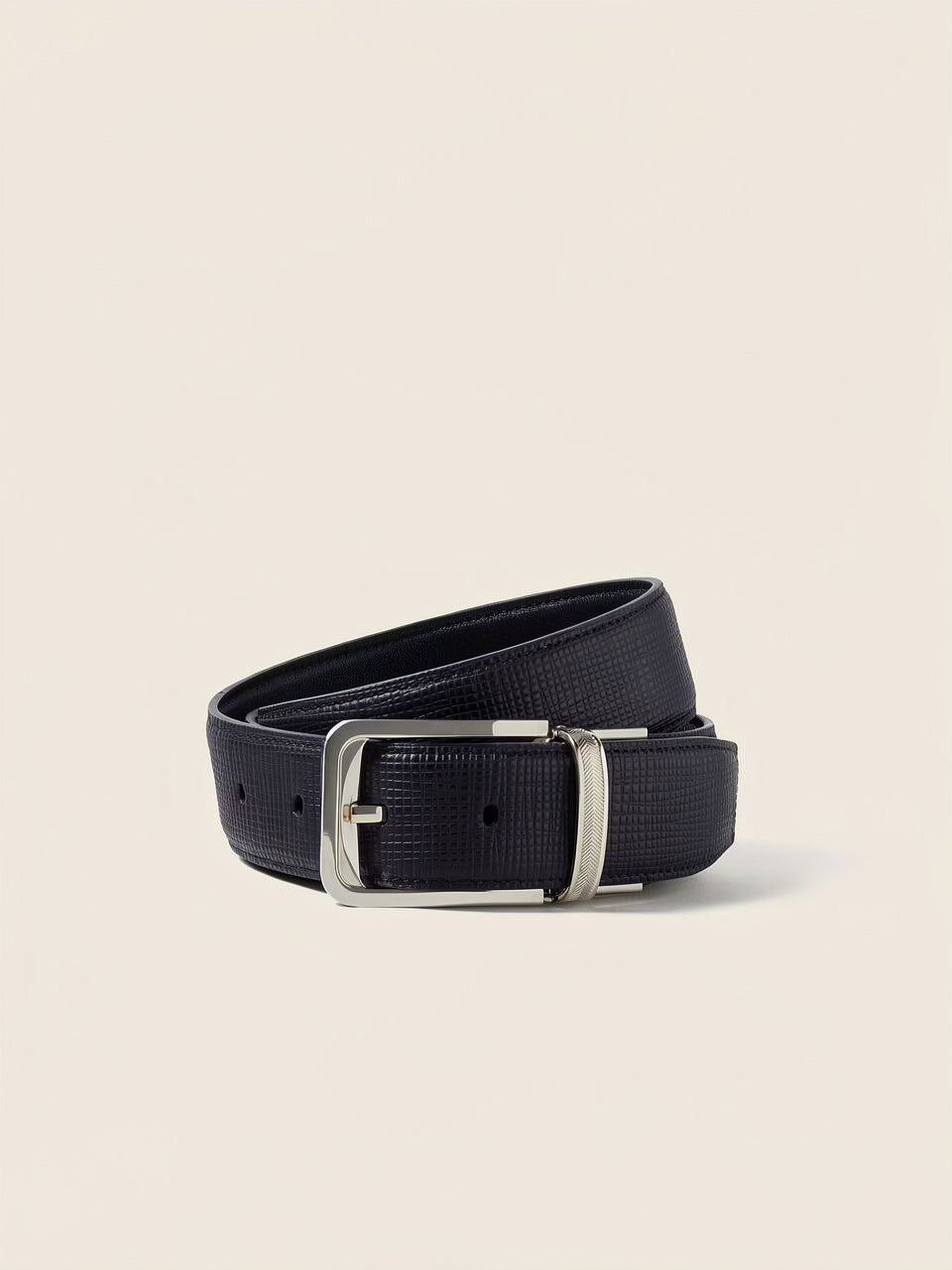 Black Reversible Leather Belt