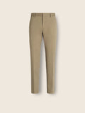 Beige Stretch Cotton Pants