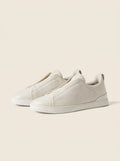 White Deerskin T.S. Sneakers