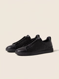 Black Deerskin T.S. Sneakers