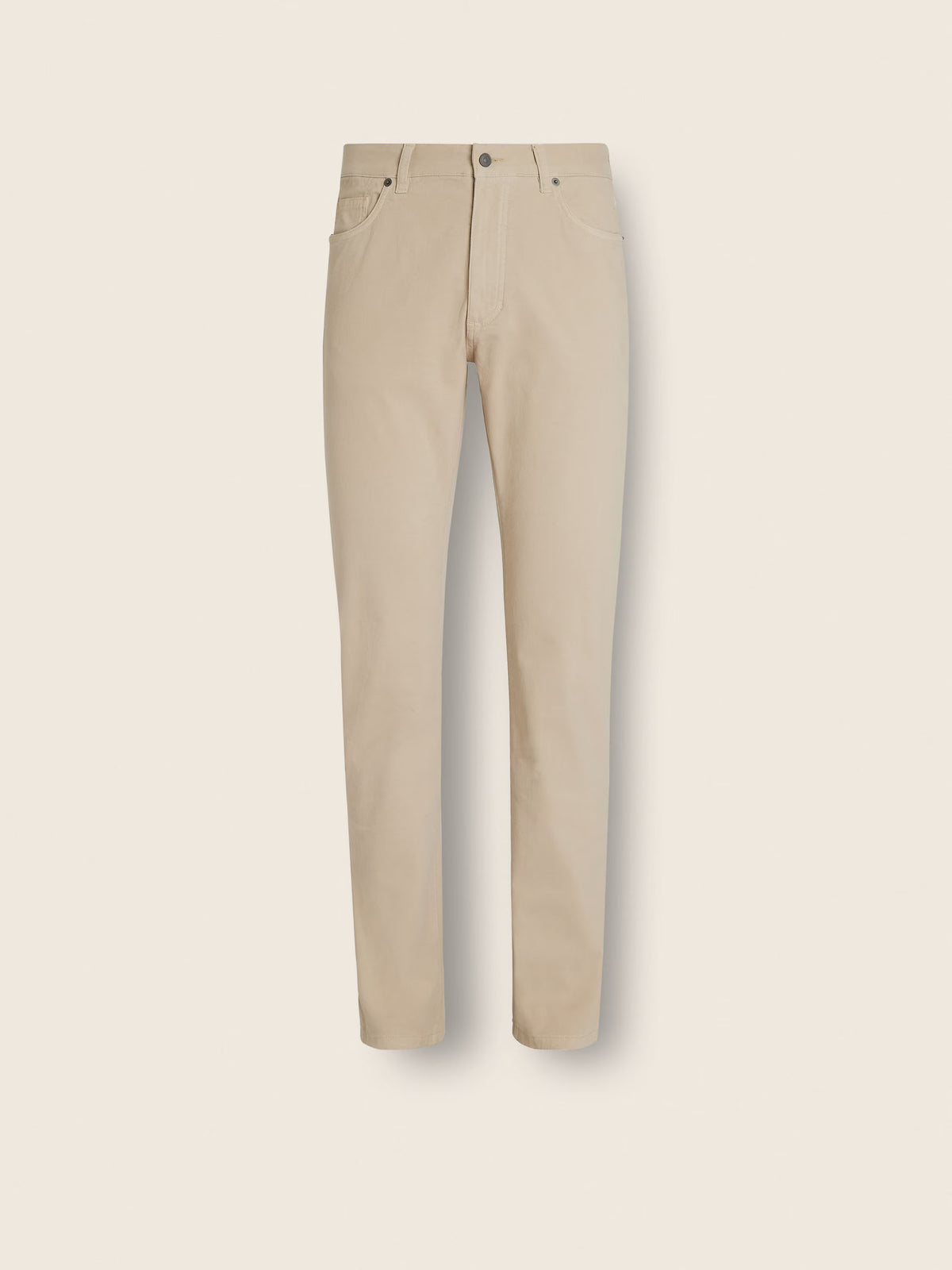 Beige Stretch Cotton R. Jeans