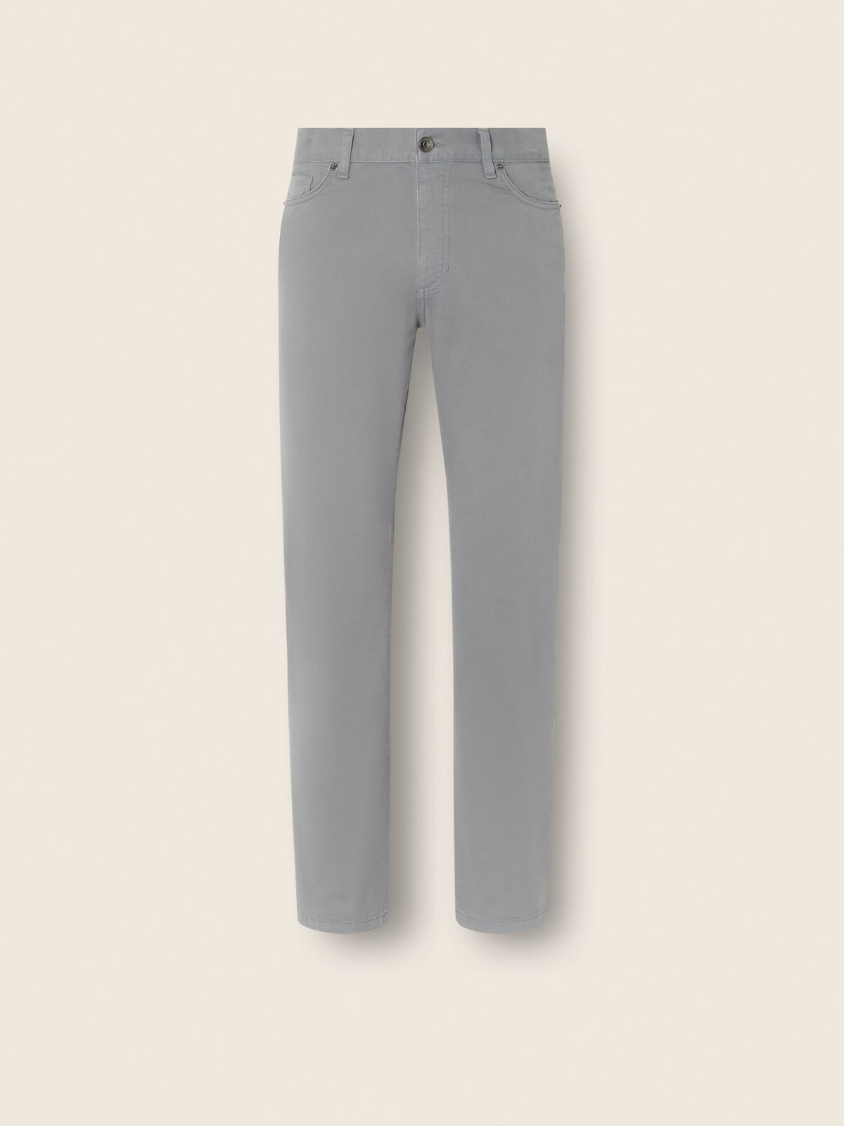 Light Grey Stretch Cotton R. Pants