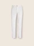 White Stretch Cotton R. Jeans