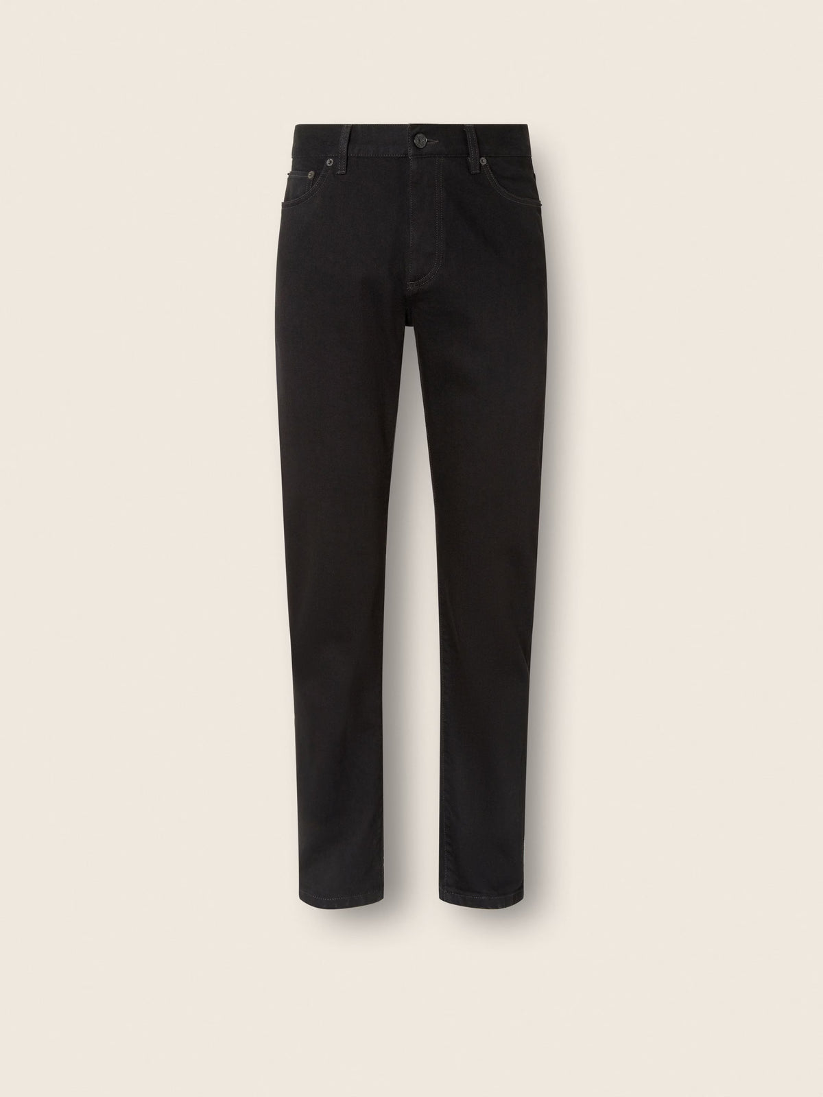 Black Rinse-washed Stretch Cotton R. Jeans