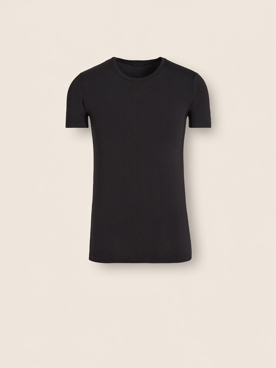Black Stretch Modal T-shirt