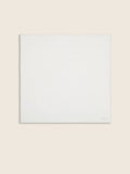 White Cotton and Silk Pocket Square