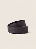 Dark Brown and Black Reversible Leather Belt