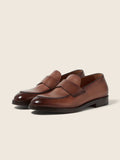 Light Brown Leather Loafers