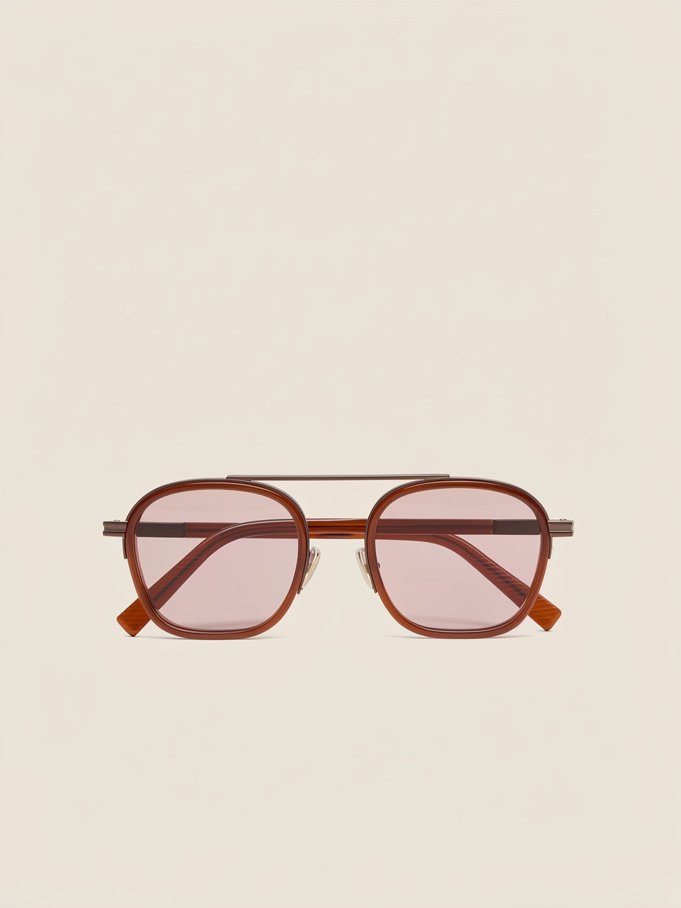 Dark Foliage Orizzonte I Acetate and Metal Sunglasses