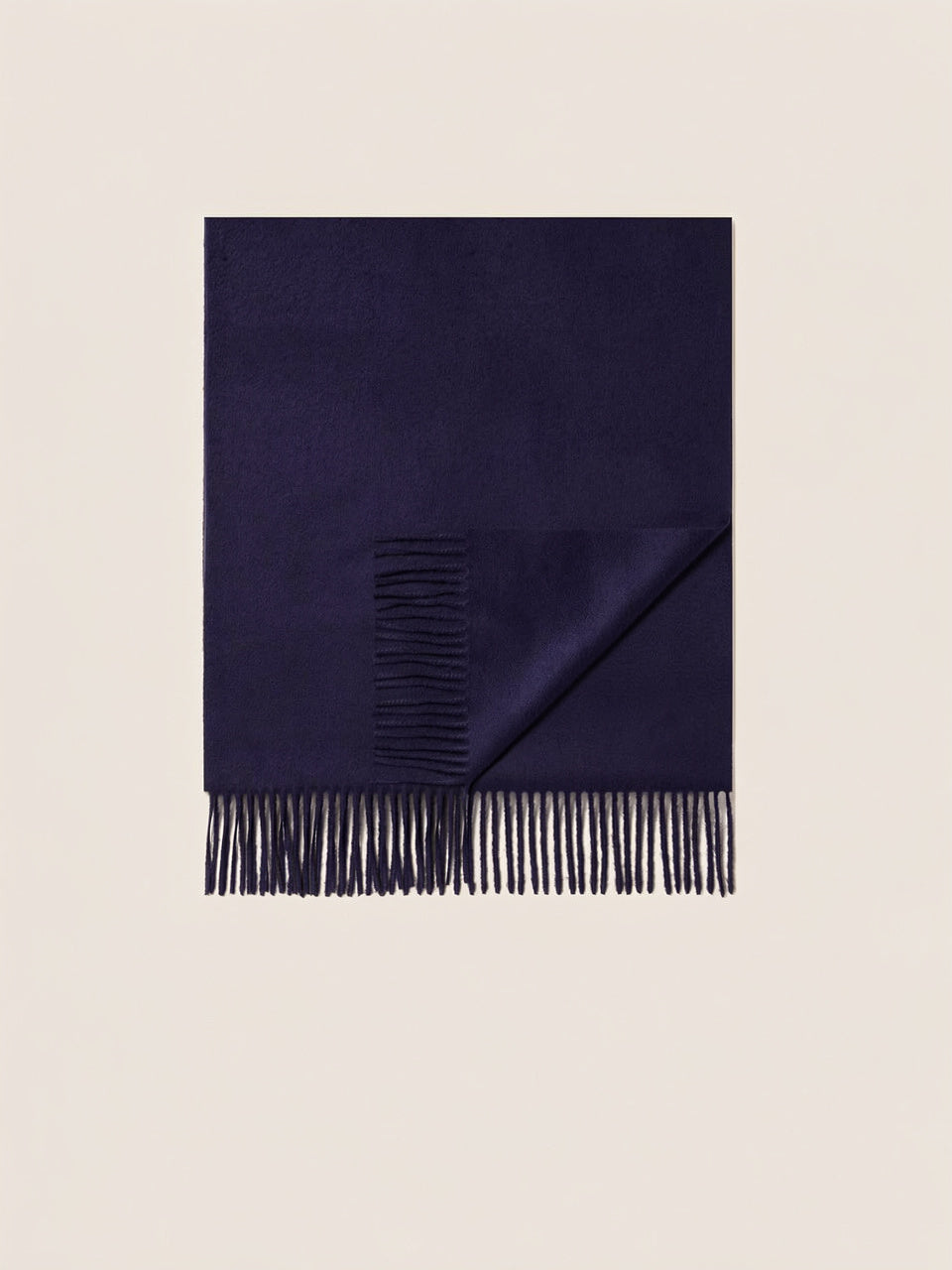 Dark Blue O. Cashmere Scarf