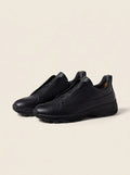 Black Leather T.S. Monte Sneakers