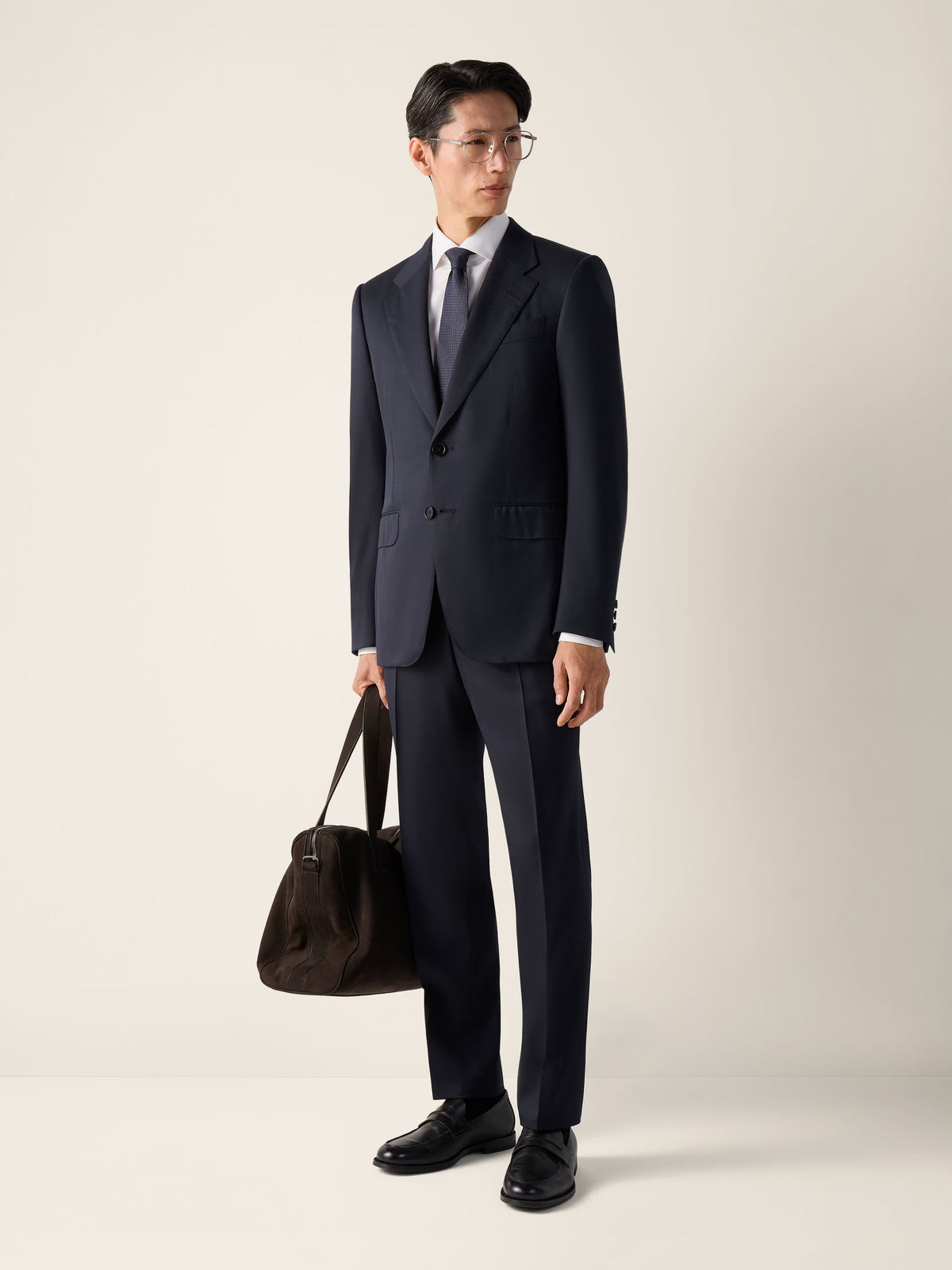 Navy Blue T. 120s Wool Suit