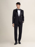 Black C.V. Wool and Mohair Tuxedo