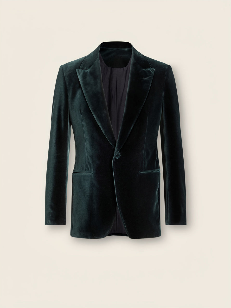 Dark Teal Blue Cotton Jacket