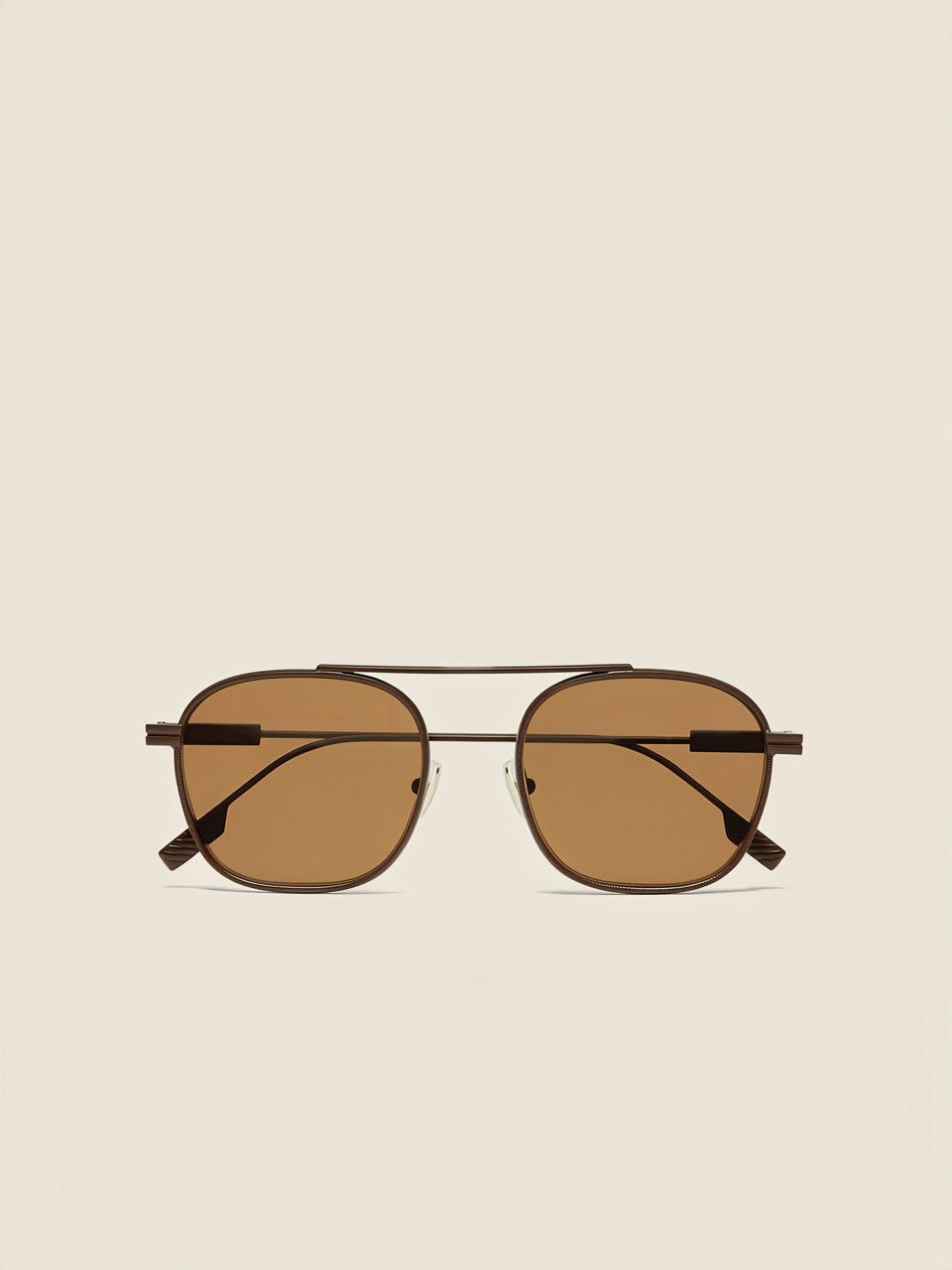 Dark Brown Orizzonte I Metal Sunglasses