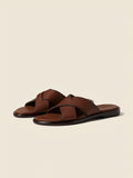 Almond Brown Leather Sandal