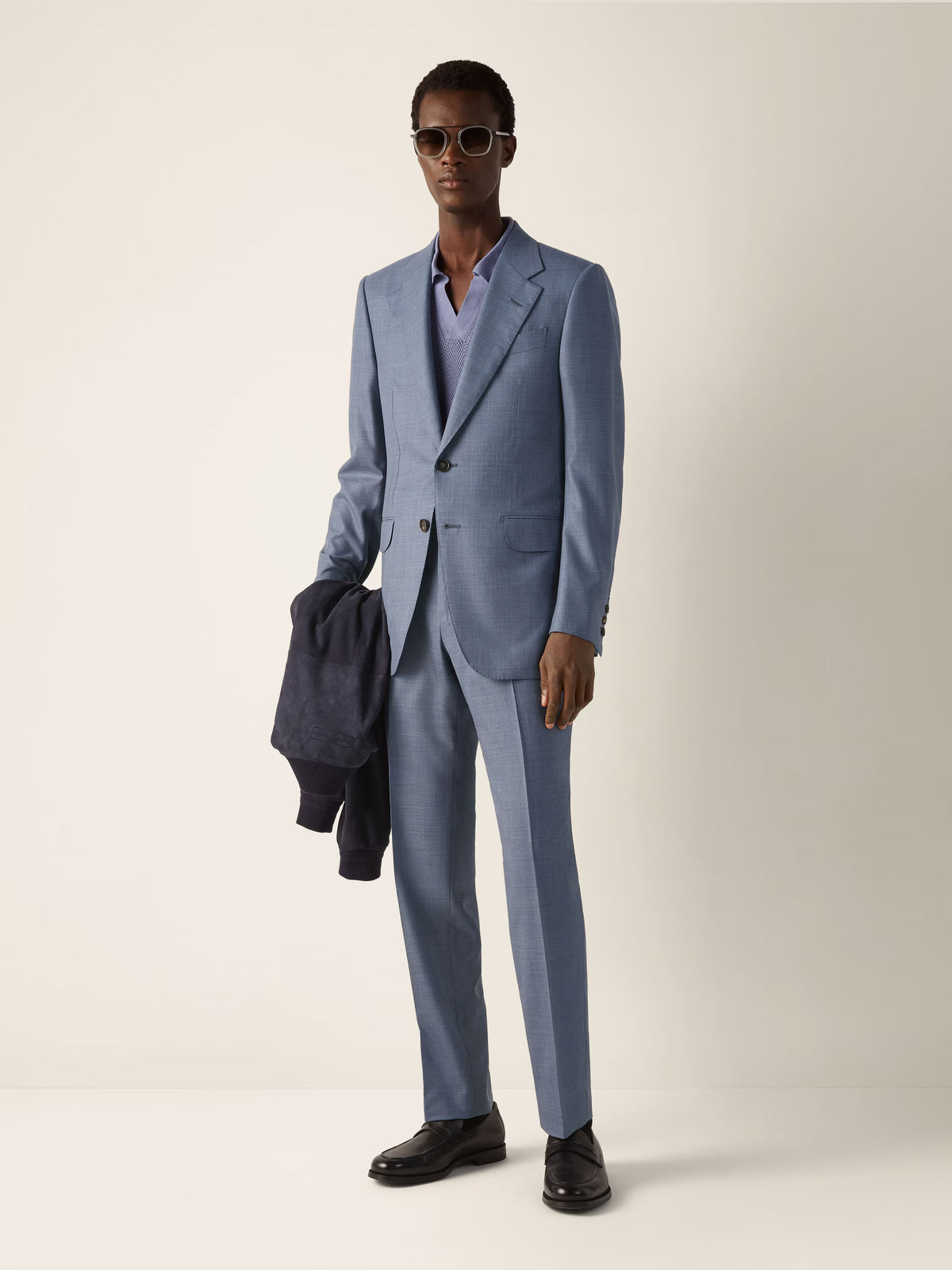 Light Blue C.V. Wool Suit