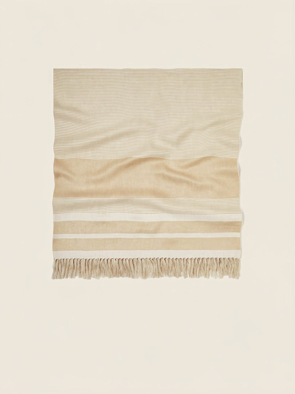 Light Taupe O. Linen Throw