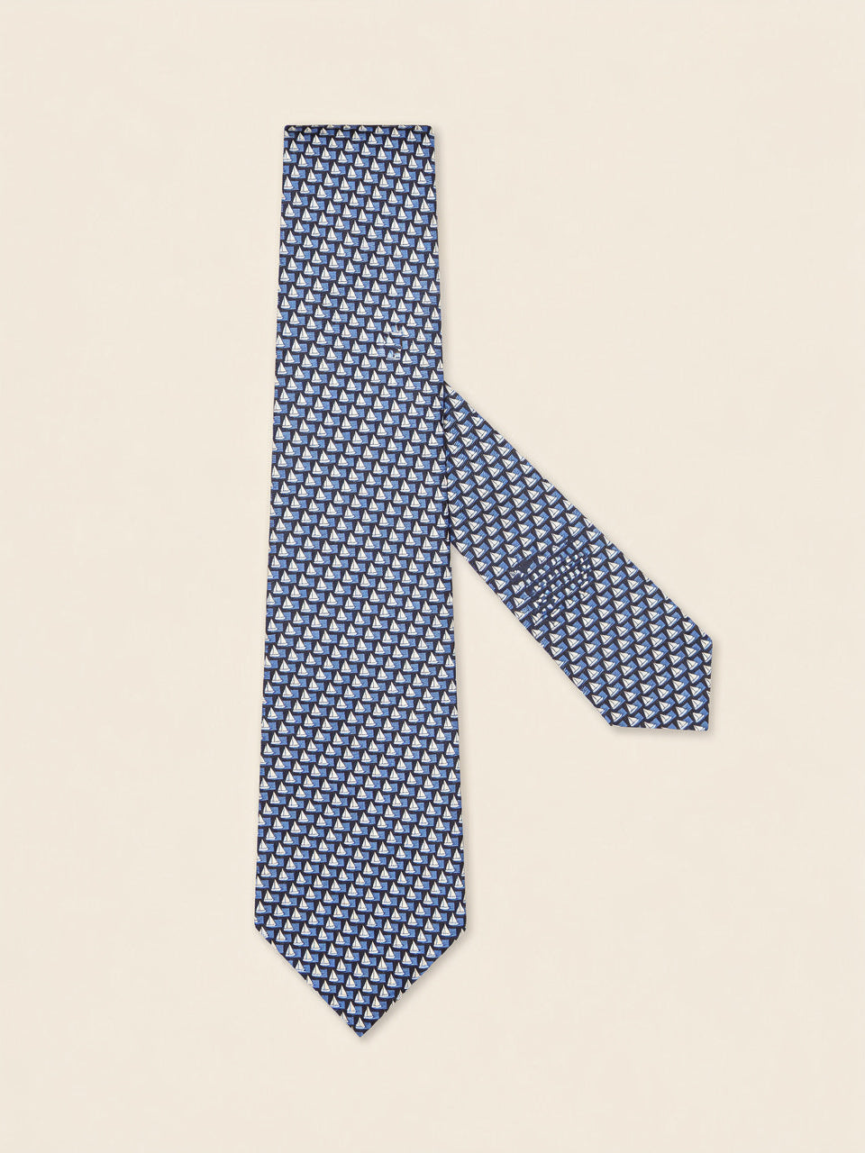 Navy Blue Silk Tie