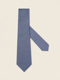 Navy Blue Silk Tie