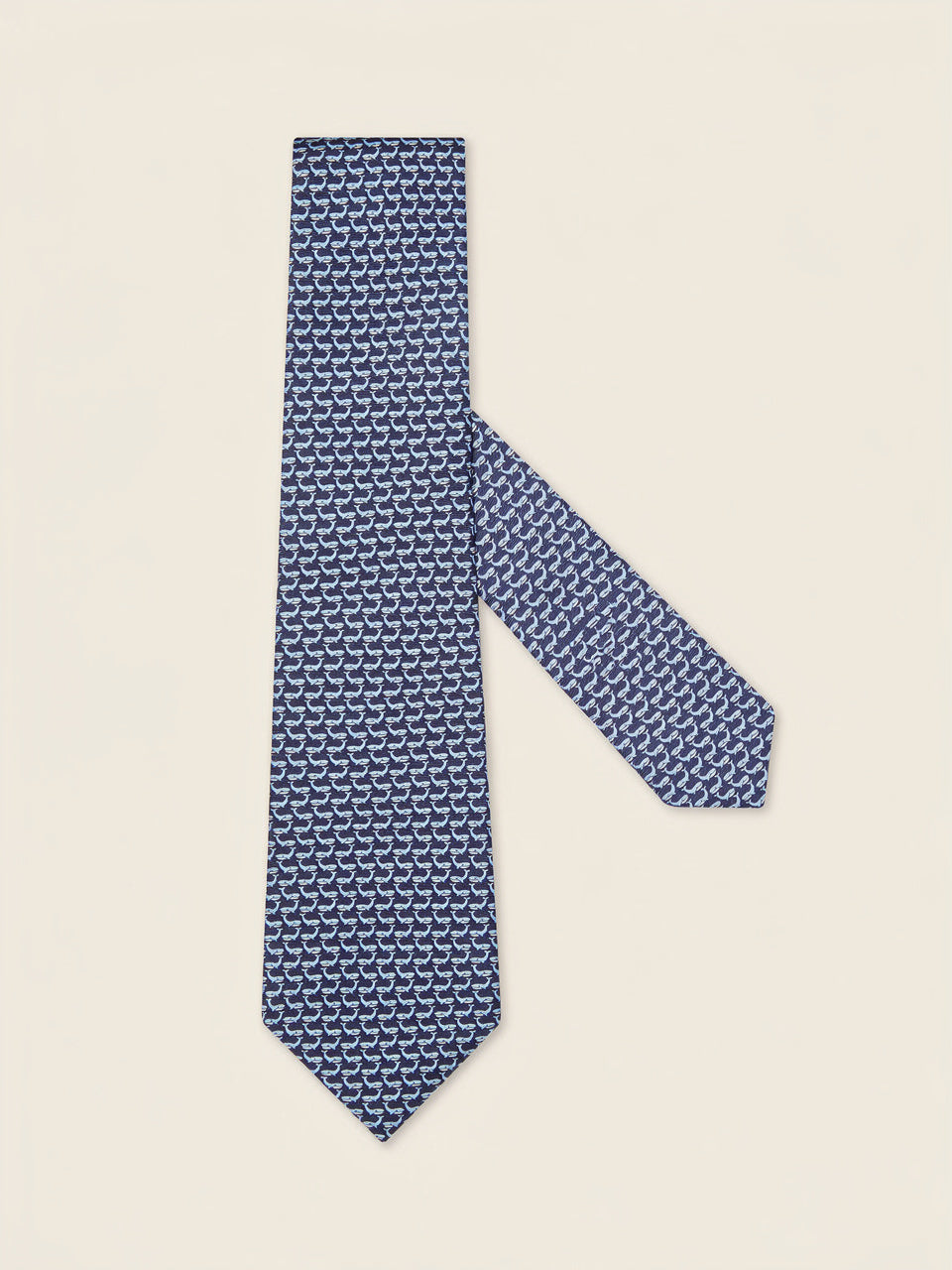 Navy Blue Silk Tie