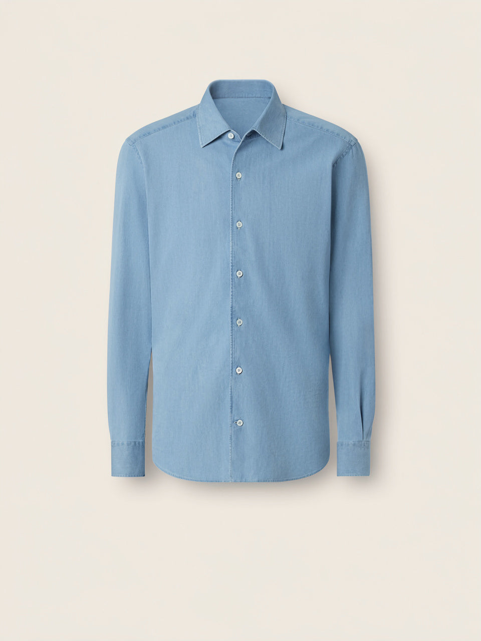 Light Blue Cotton Denim Shirt