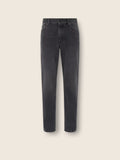 Black Stone-washed Cotton R. Jeans