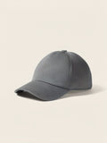 Dark Taupe Cotton Baseball Cap