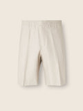 White O. Linen Shorts