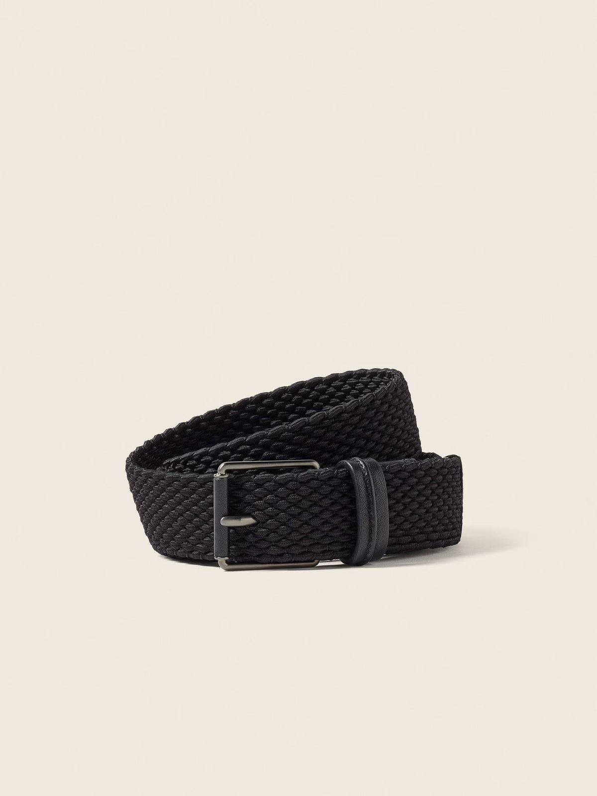 Black Rayon Belt