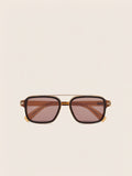 Transparent Brown Acetate Sunglasses