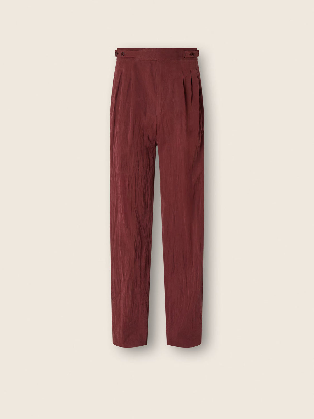 Dark Burgundy Cotton Pants