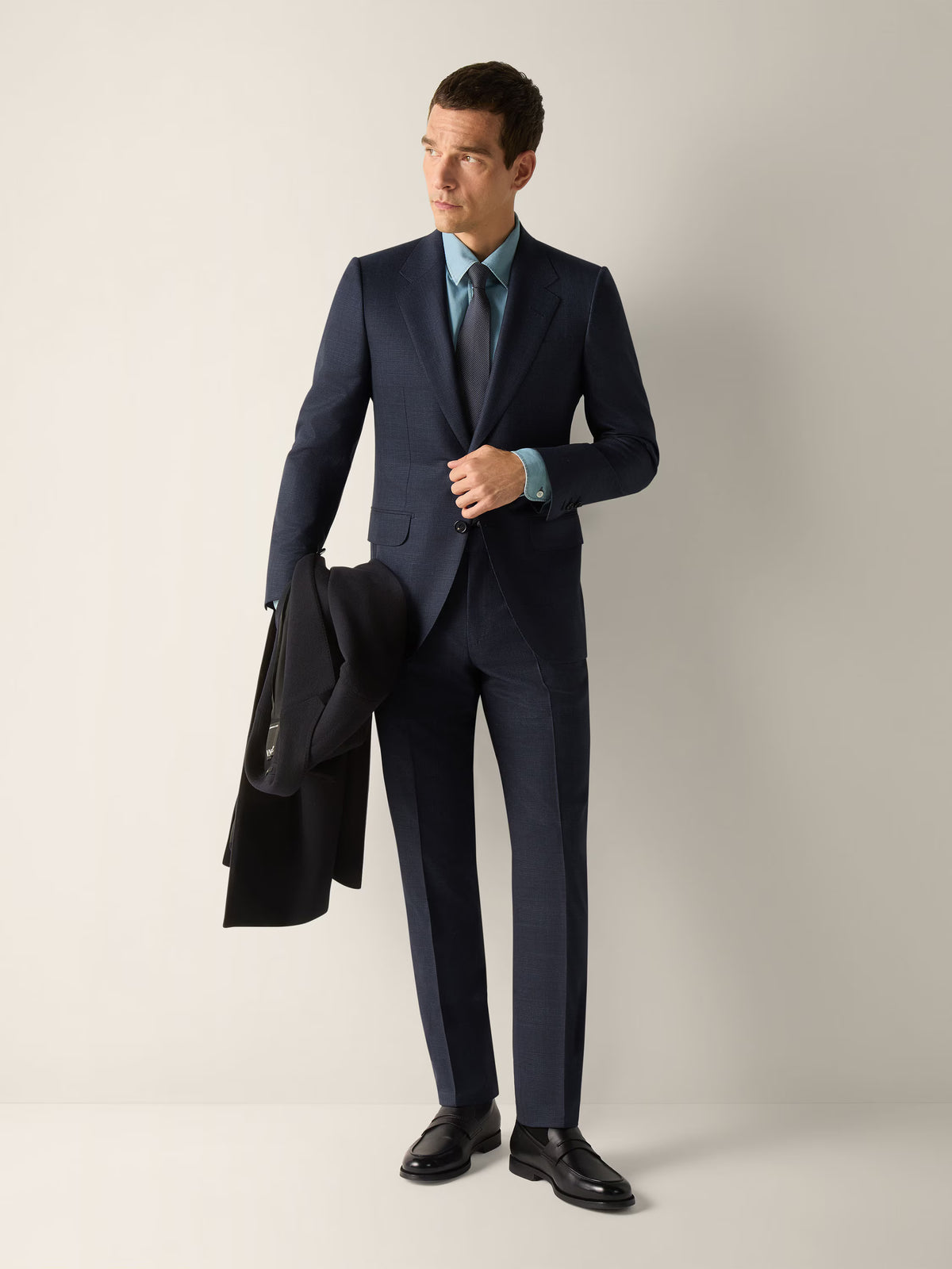 Navy Blue T. 120s Wool Suit