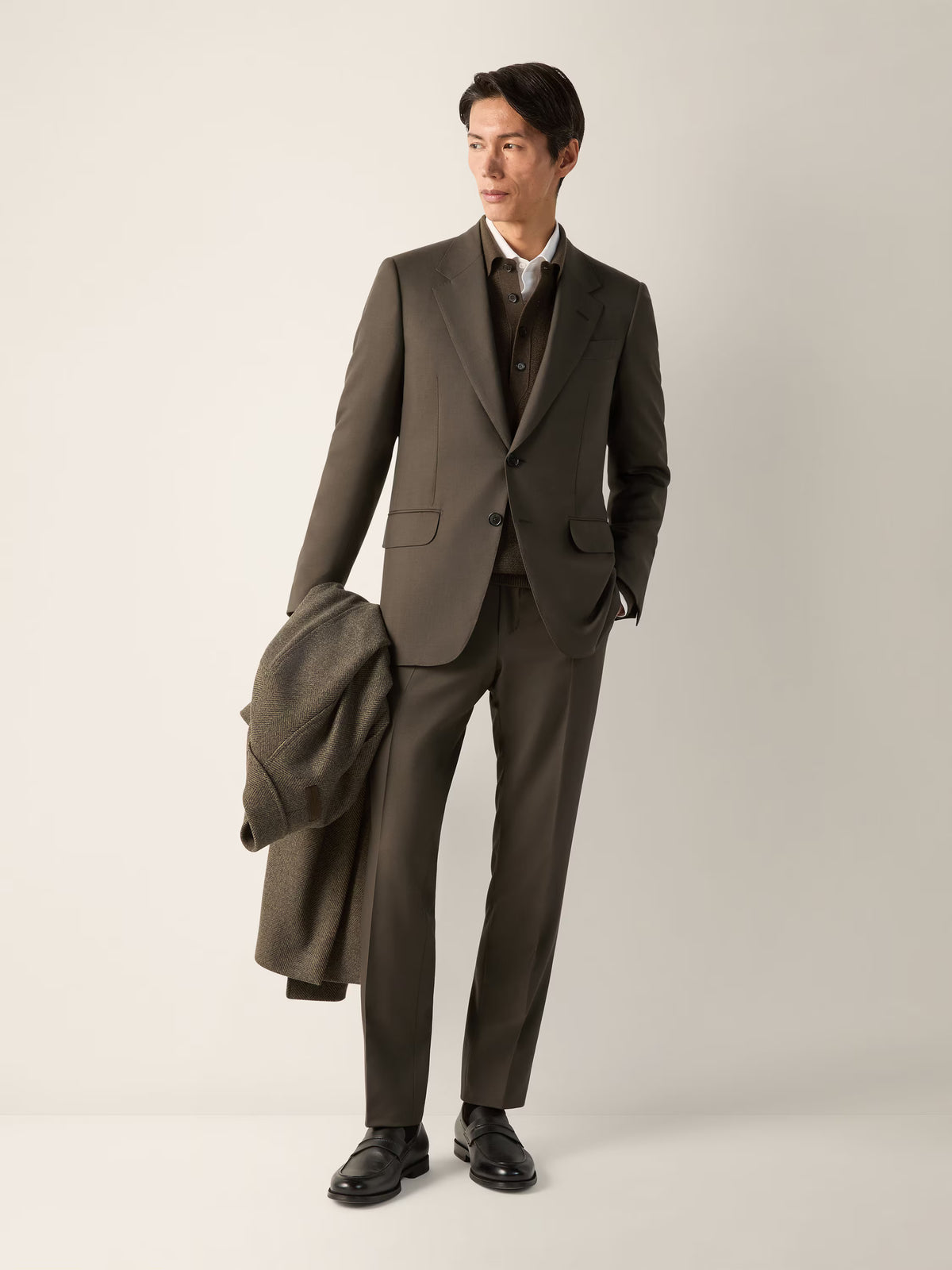 Dark Olive Green O. Cashmere Suit