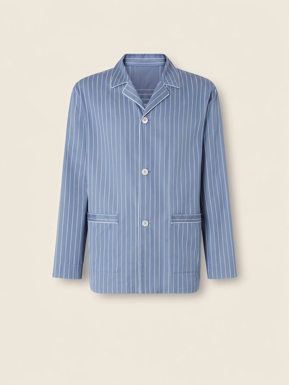 Light Blue and White Cotton Pajamas