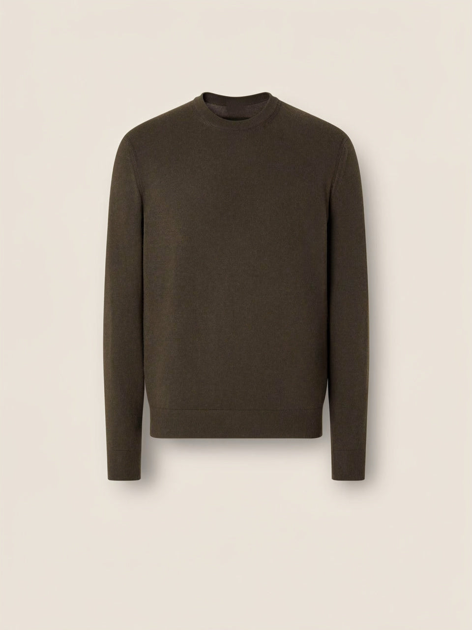 Dark Olive Green O. Cashmere Crewneck