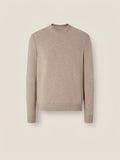 Light Taupe O. Cashmere Crewneck