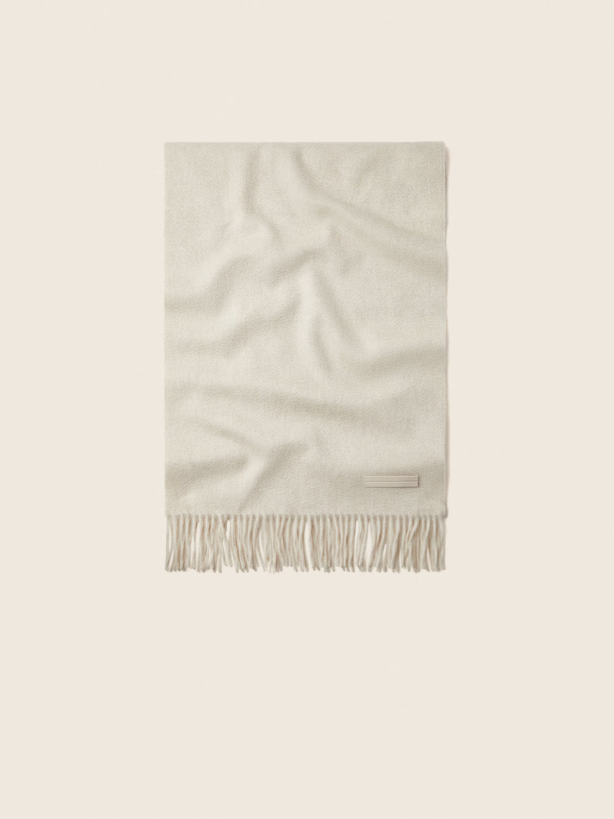 Cream White O. Cashmere Scarf