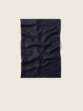 Navy Blue Wool and Cashmere Scarf