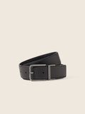 Dark Brown and Black Reversible Leather Belt