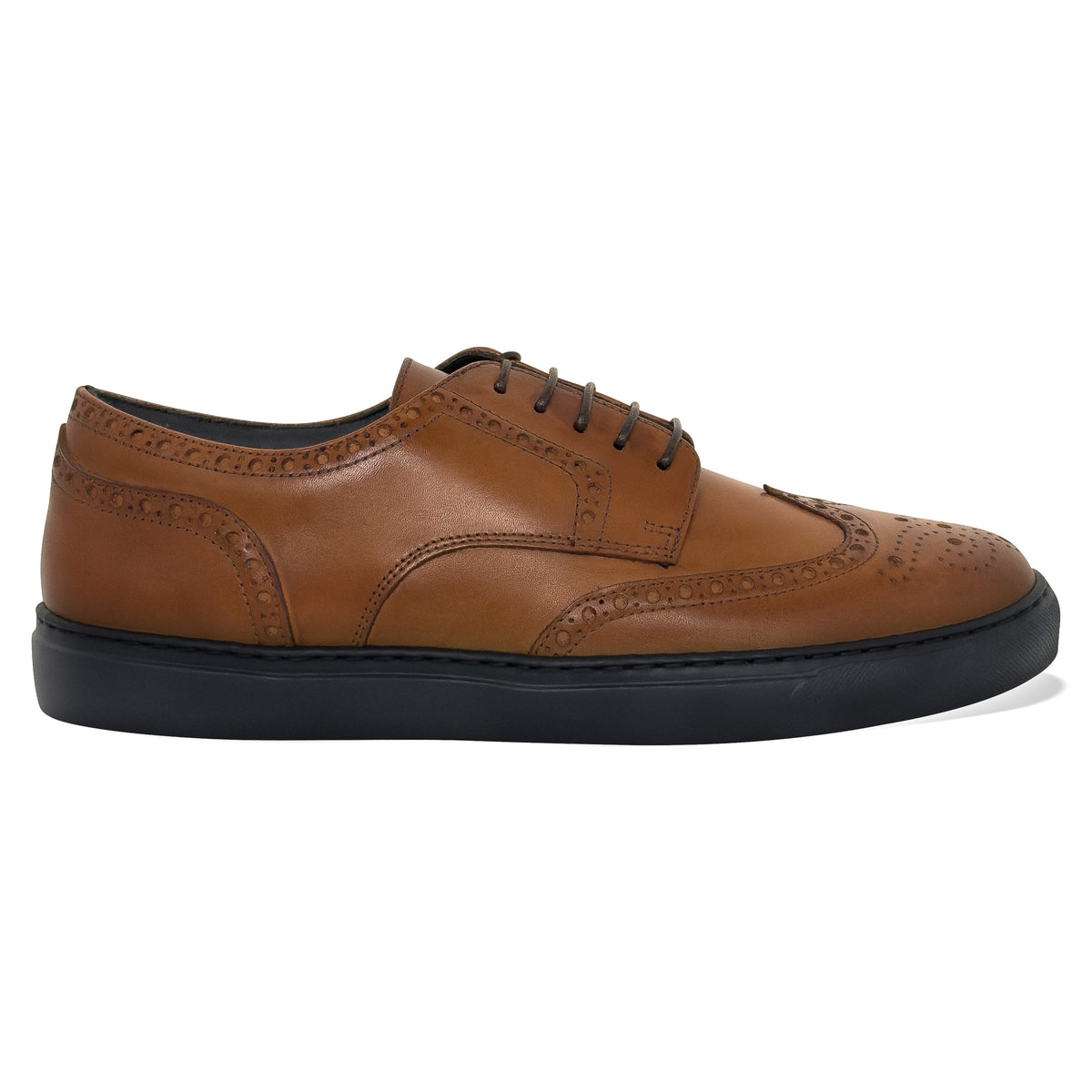 Men's Don Giovanni Wingtip Brogue Dress Sneakers – Cognac