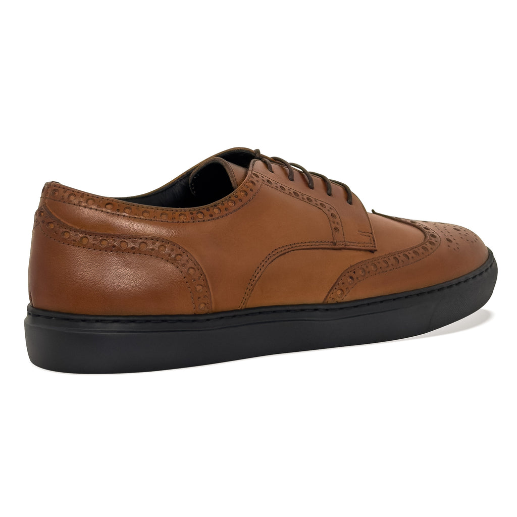 Men's Don Giovanni Wingtip Brogue Dress Sneakers – Cognac