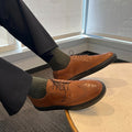 Men's Don Giovanni Wingtip Brogue Dress Sneakers – Cognac