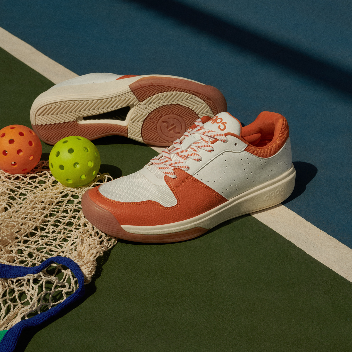 DAPS DESI Low Pickleball Shoes – Burnt Orange (Men's)